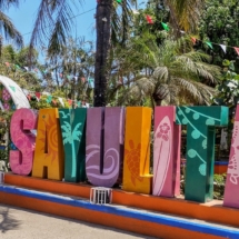 Sayulita, Plaza, sign